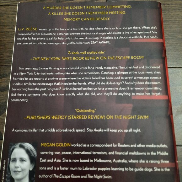Book: Stay Awake by Megan Goldin - Picture 3 of 5